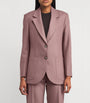 Victoria Beckham Pink Single-Breasted Blazer
