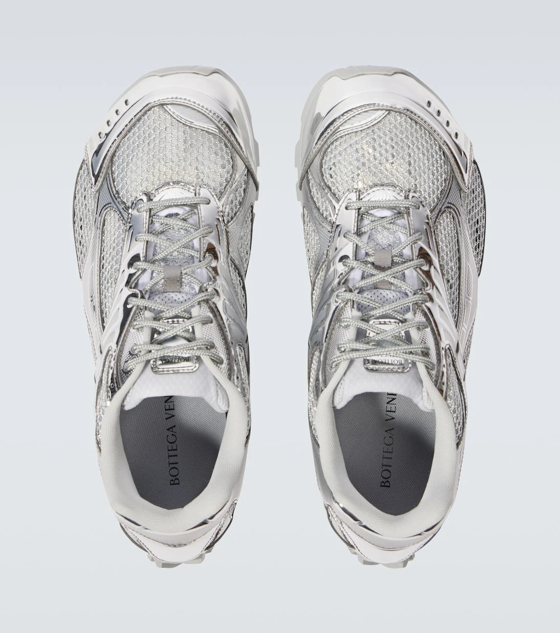 Bottega Veneta - Orbit metallic-effect sneakers