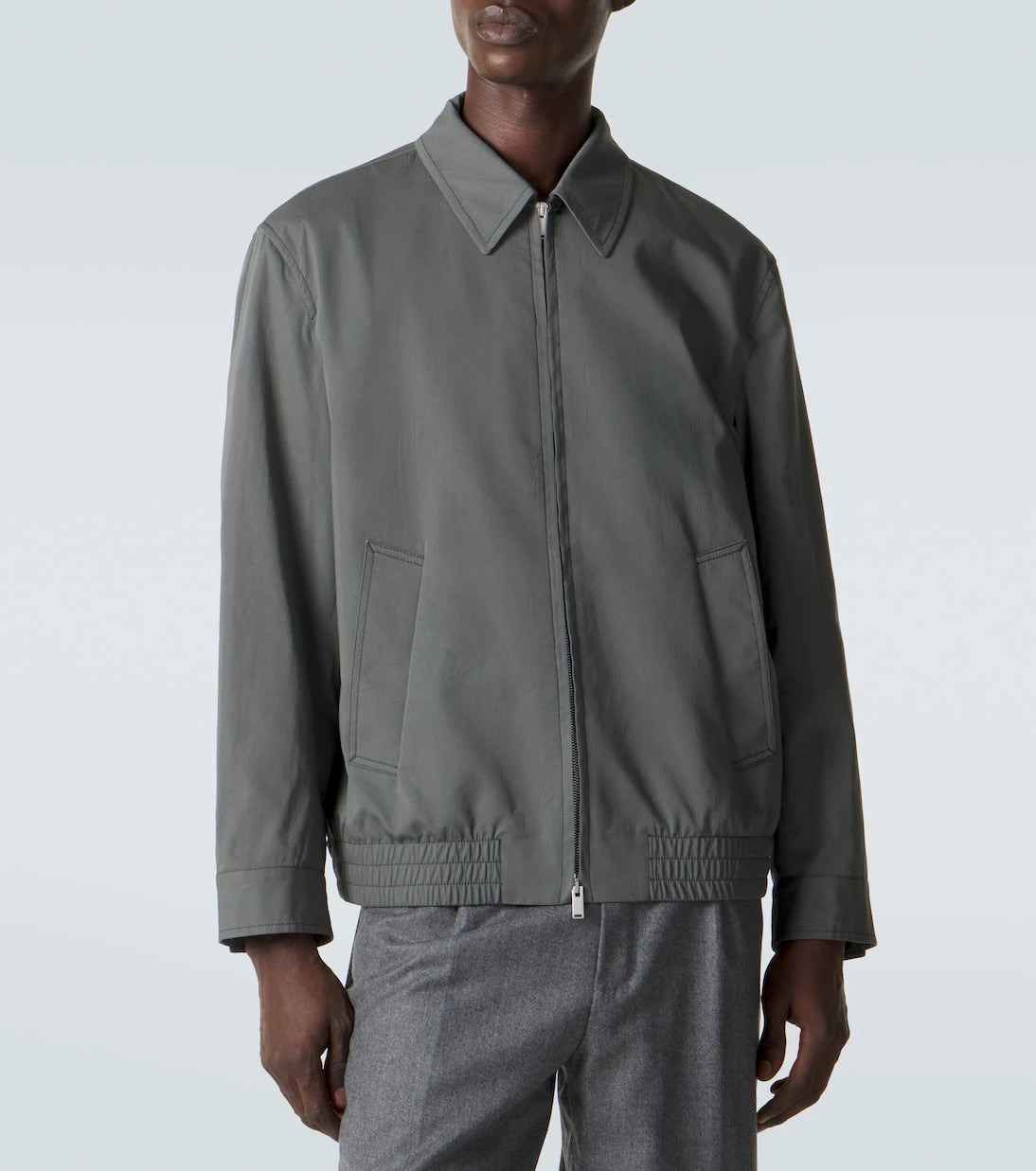 Lardini - Cotton and silk blouson jacket
