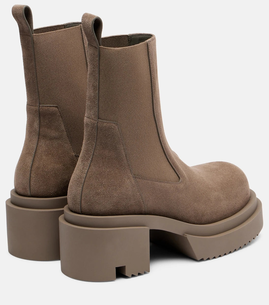 Rick Owens - Beatle suede platform Chelsea boots
