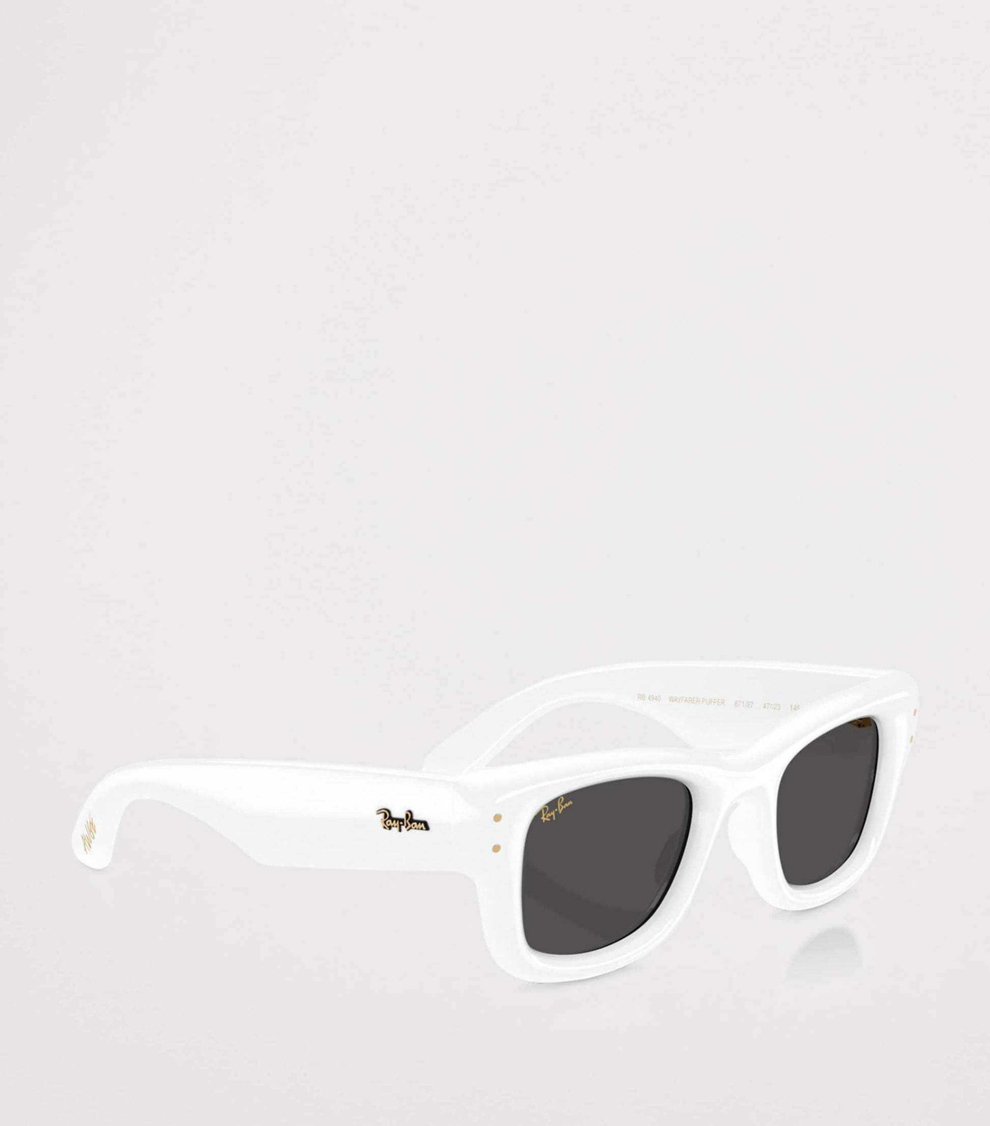 Ray-Ban White x A$AP Rocky Wayfarer Puffer Sunglasses