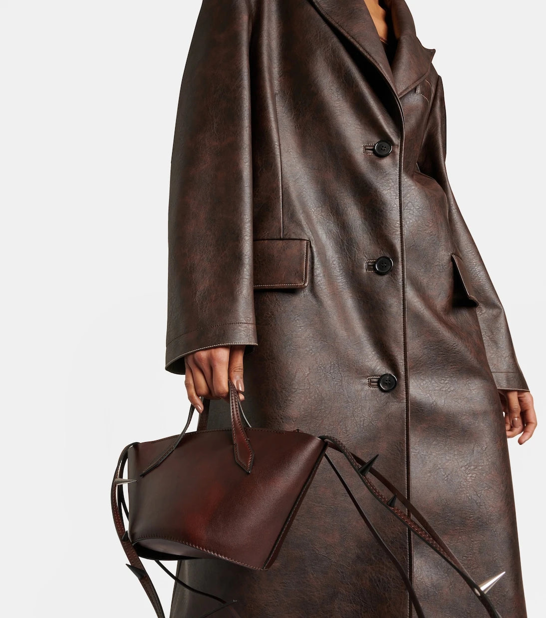 Acne Studios - Ovittor faux leather coat