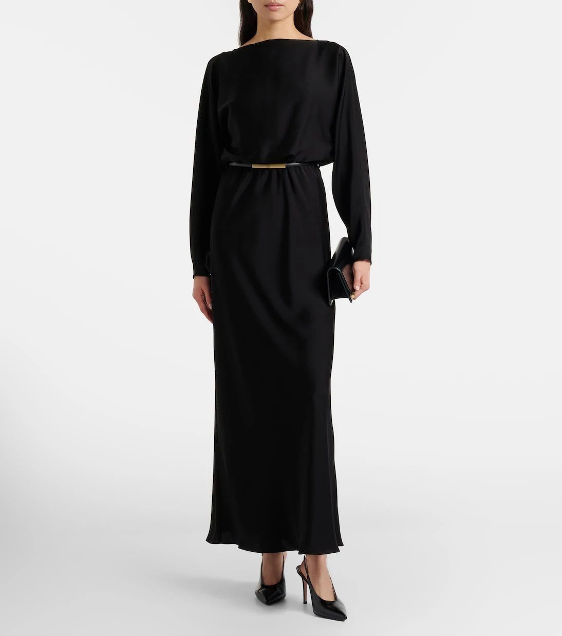 Max Mara - Draped satin gown