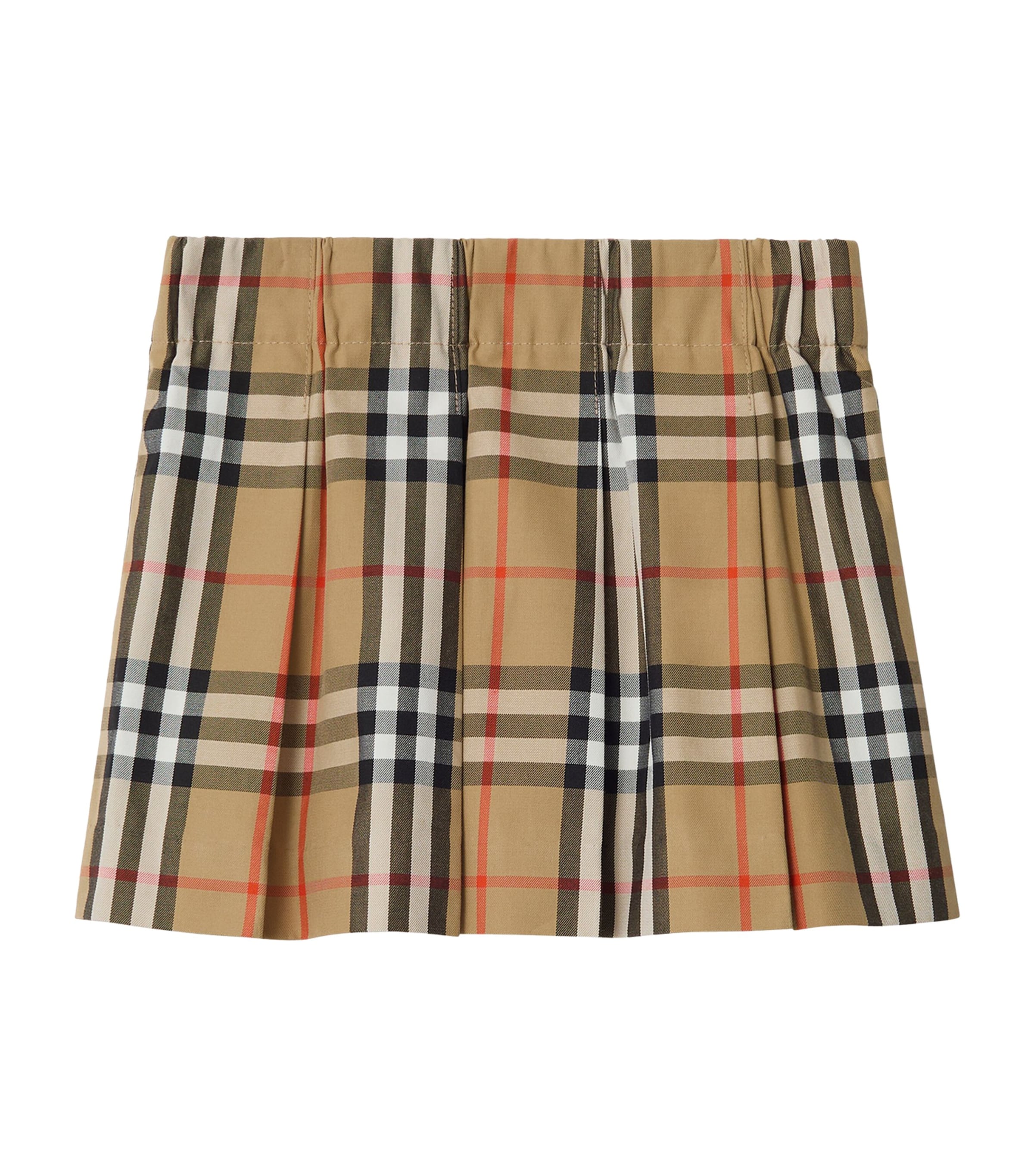 Burberry Kids Cotton Check Pleated Skirt (6 Months- 3 Years)