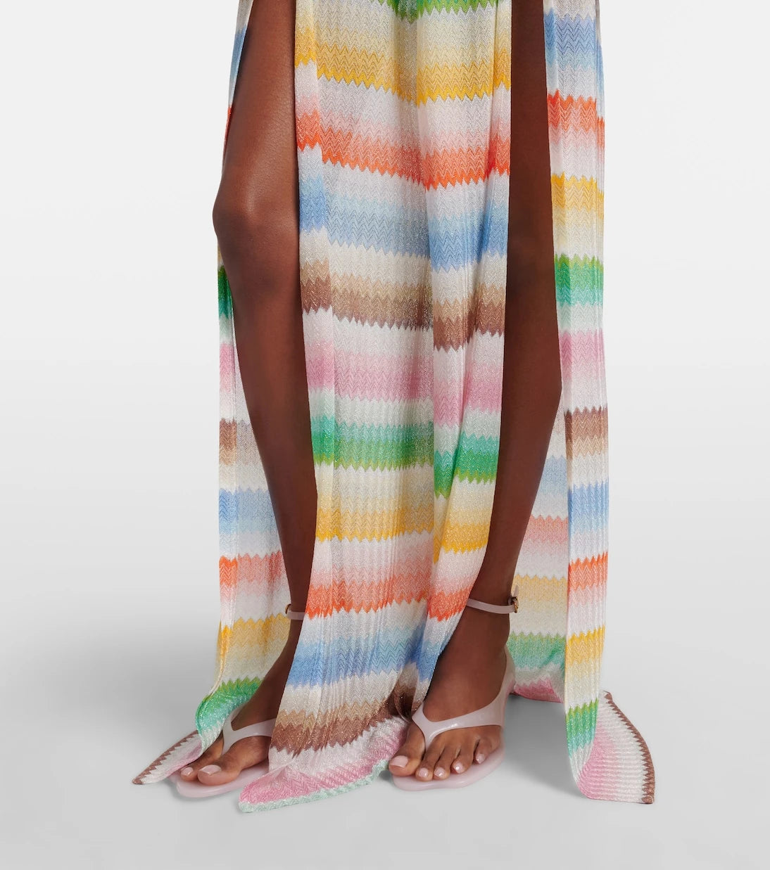 Missoni - Zigzag open-back lamé jumpsuit