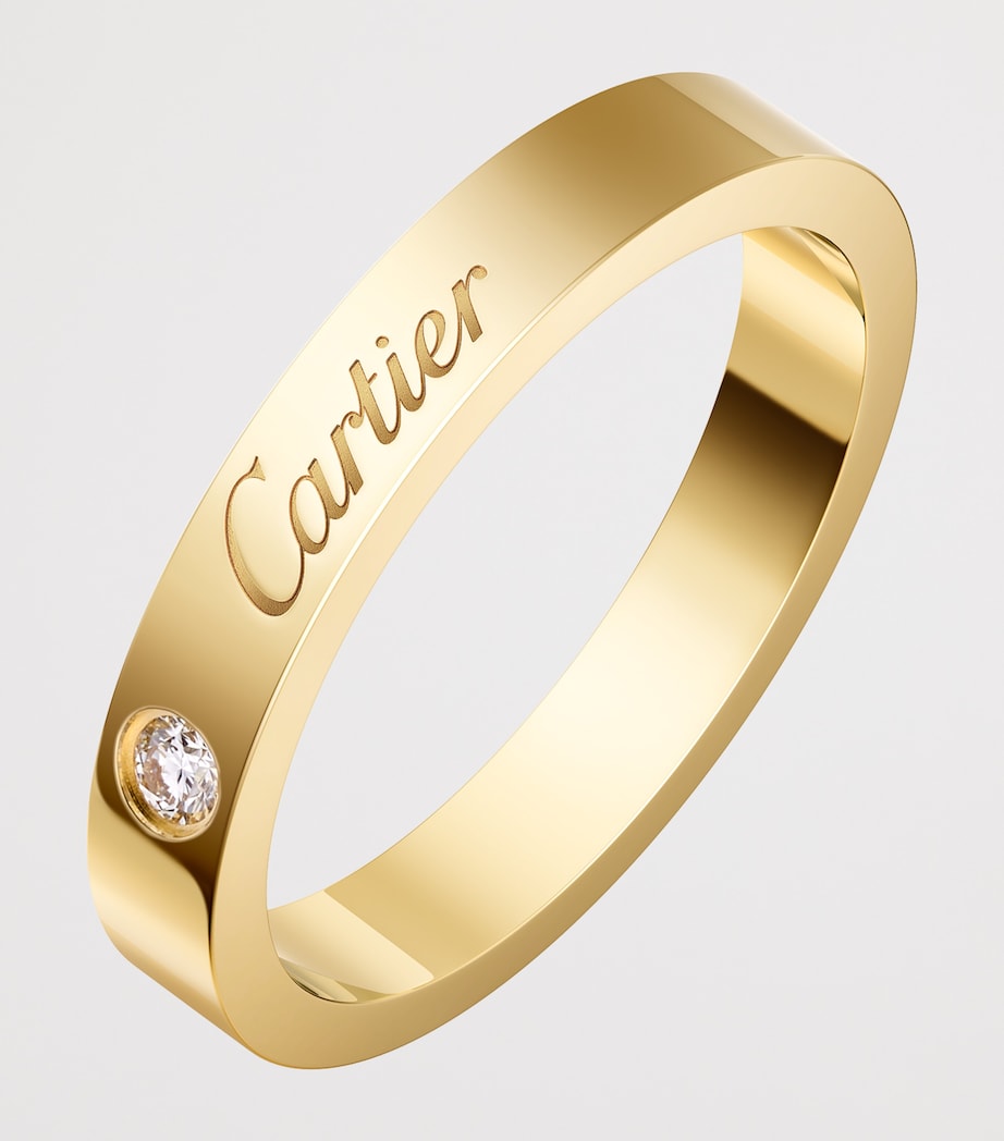 Cartier Yellow Gold and Diamond C de Cartier Wedding Ring