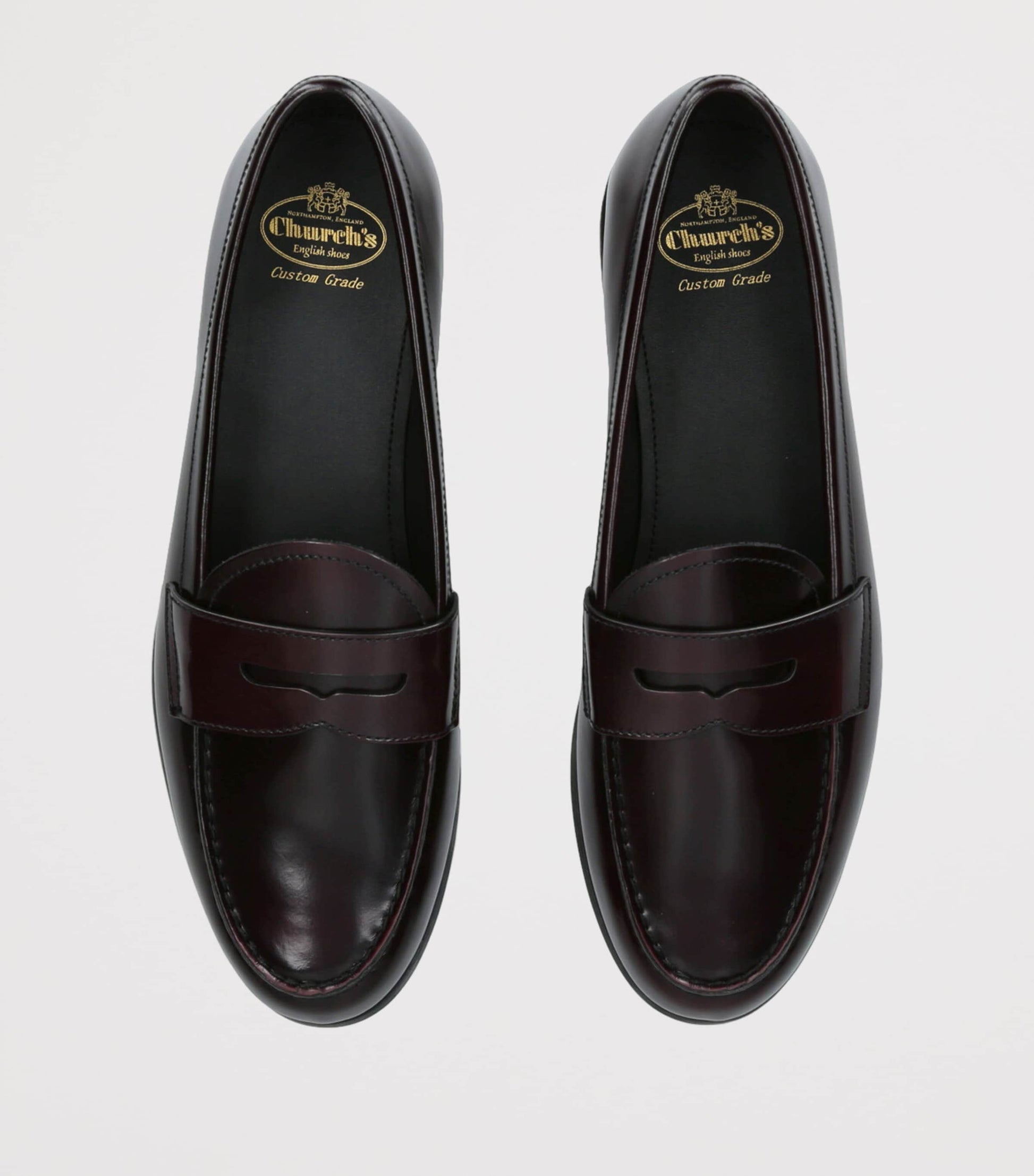 Church's Burgundy Leather Natalie Loafers