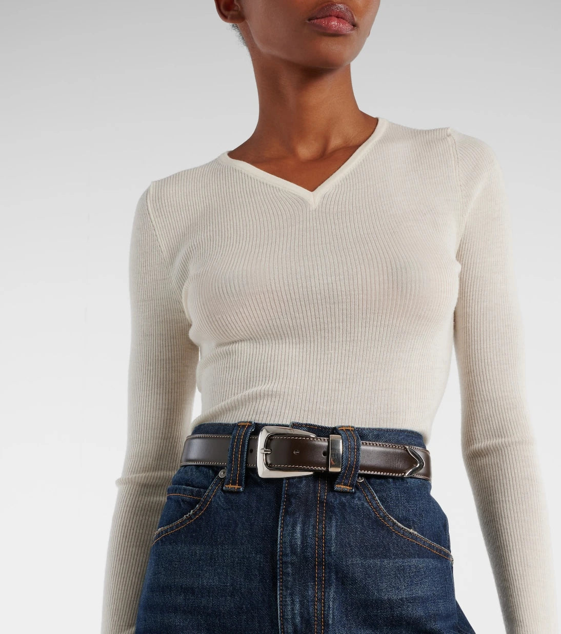 Khaite - Benny leather belt