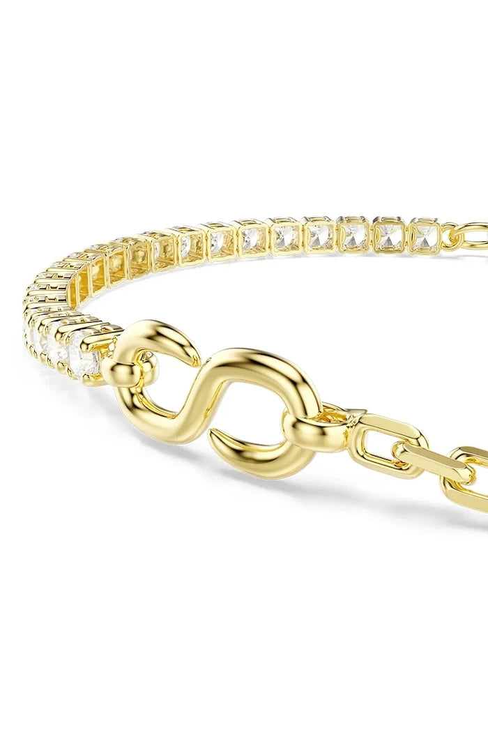 Swarovski kadın altın kaplama zirkonlu MATRIX bilezik