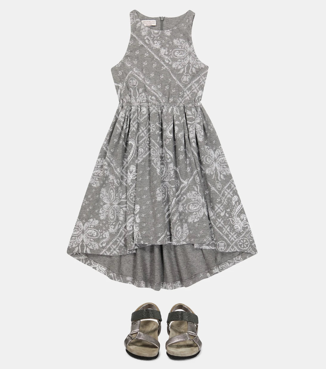 Brunello Cucinelli Kids - Paisley dress