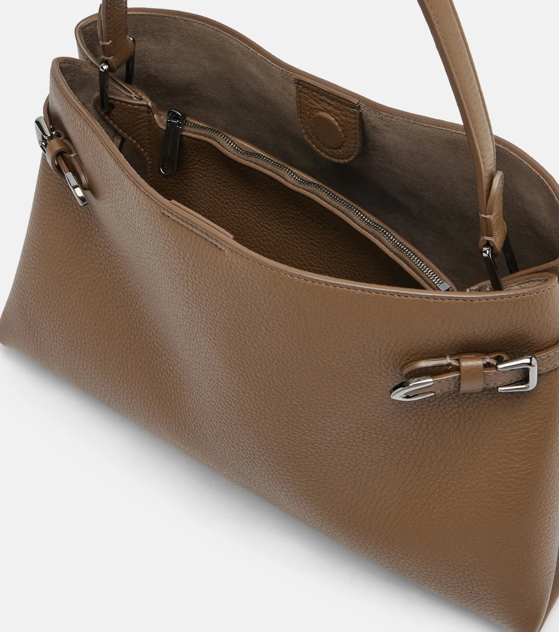 Brunello Cucinelli - Medium leather top-handle bag