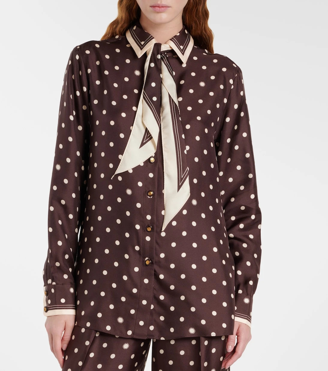 Zimmermann - Polka-dot silk shirt