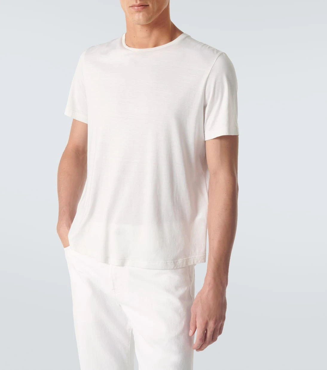Loro Piana - Silk and cotton-blend T-shirt
