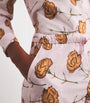 Desmond & Dempsey Pink Cotton Carnations Pyjama Set