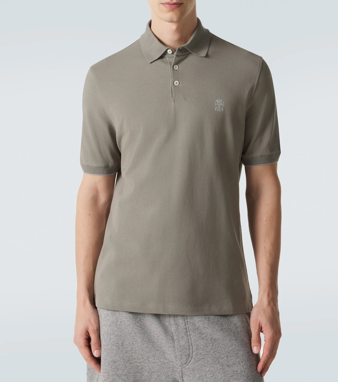 Brunello Cucinelli - Cotton piqué polo shirt