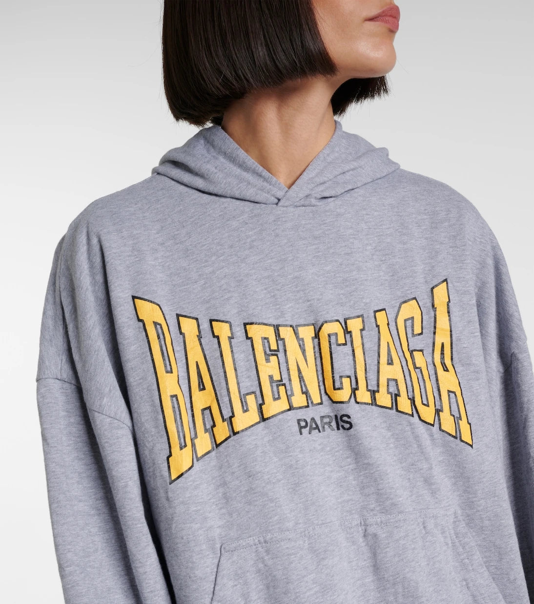 Balenciaga - Logo cotton jersey hoodie