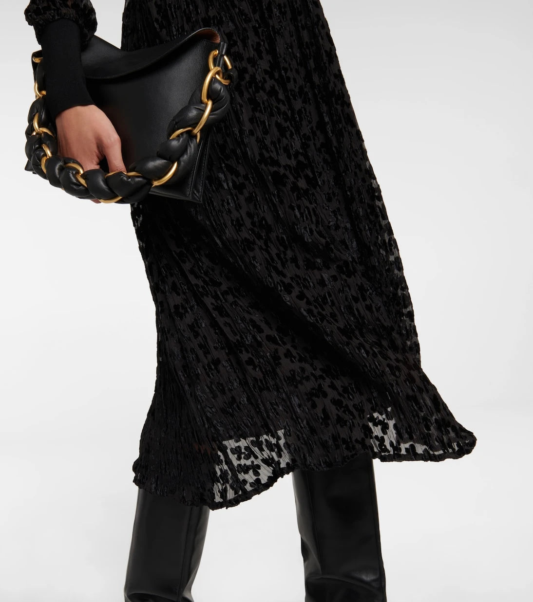 Tory Burch - Velvet devoré midi dress
