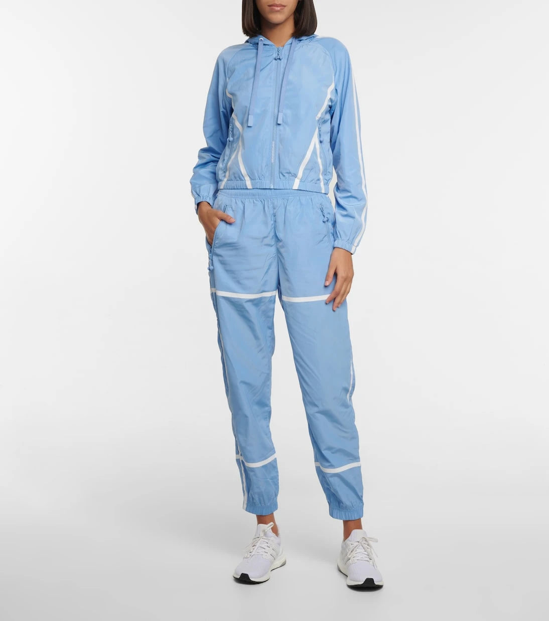 Adam Selman Sport - Taped mid-rise trackpants