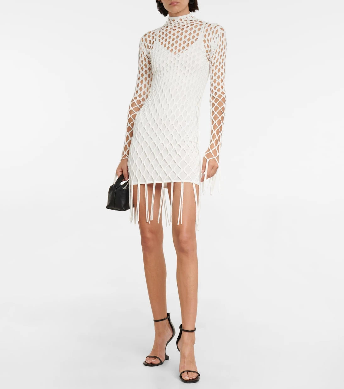 Dion Lee - Fishnet high-neck minidress