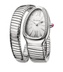 Stainless Steel and Diamond Serpenti Tubogas Watch 35mm