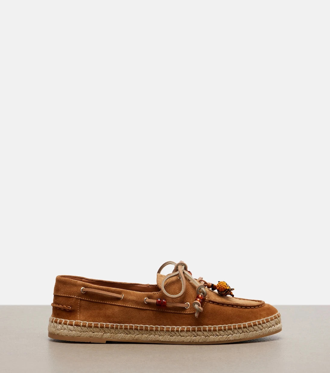 Aquazzura - Seafarer beaded suede espadrilles