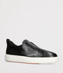 Santoni Leather Clean Icon Victory Sneakers