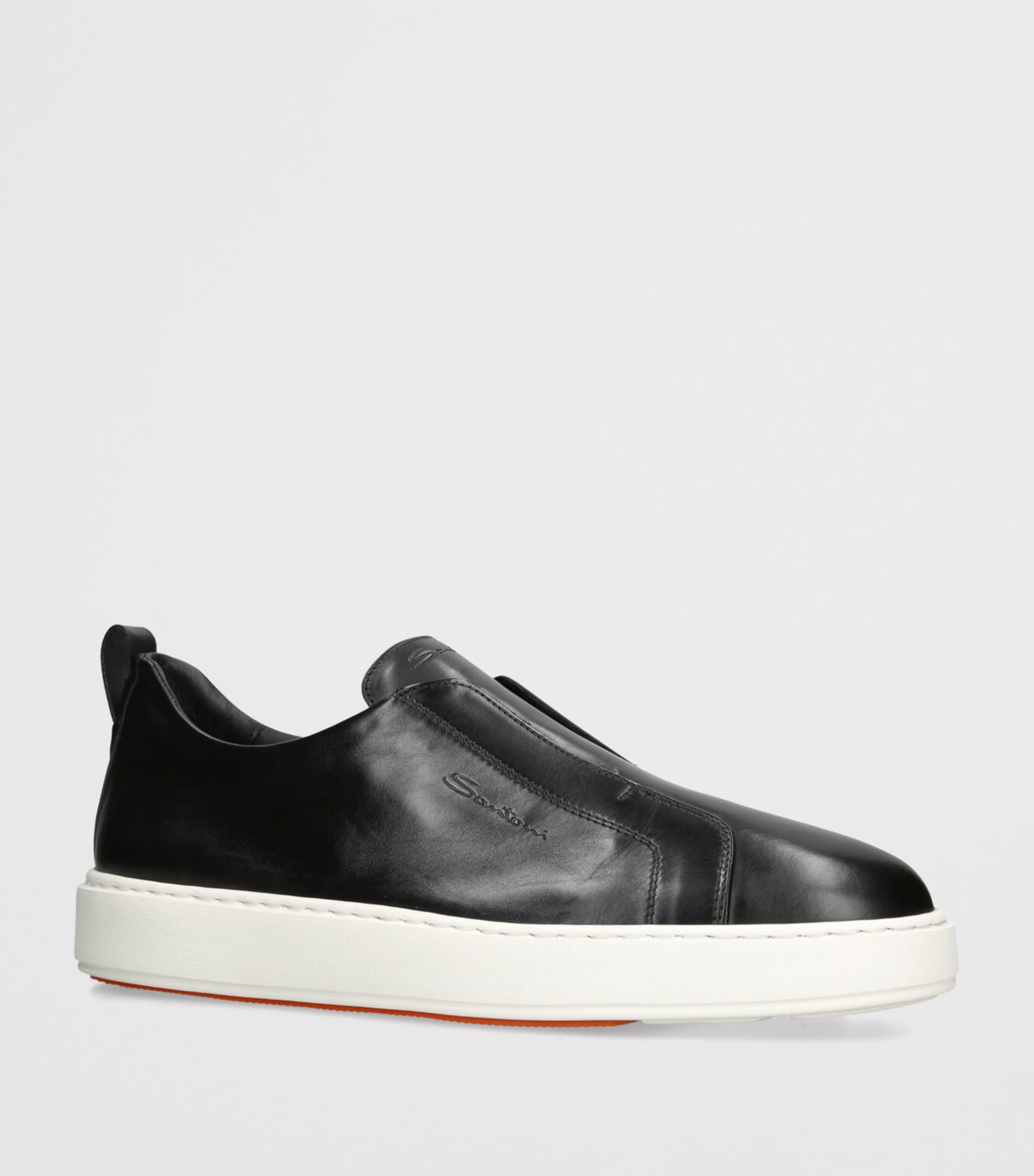 Santoni Leather Clean Icon Victory Sneakers