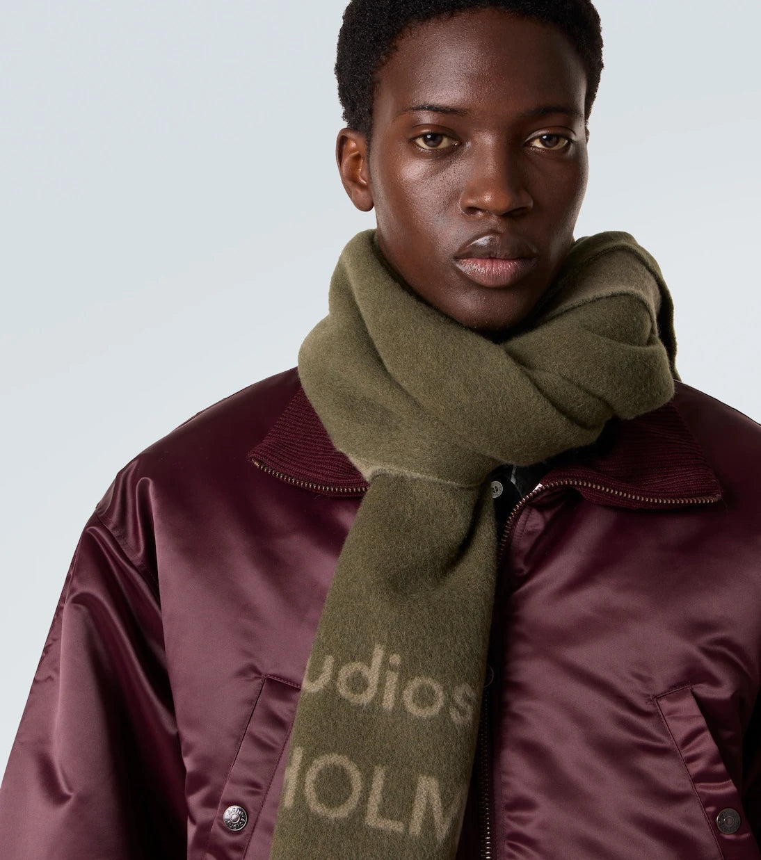 Acne Studios - Logo wool jacquard scarf