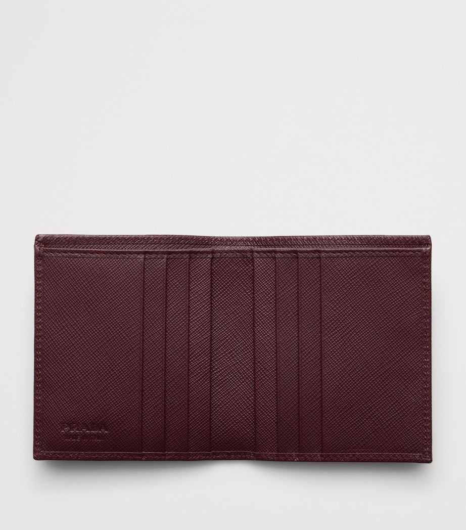 Prada Saffiano Leather Logo Wallet
