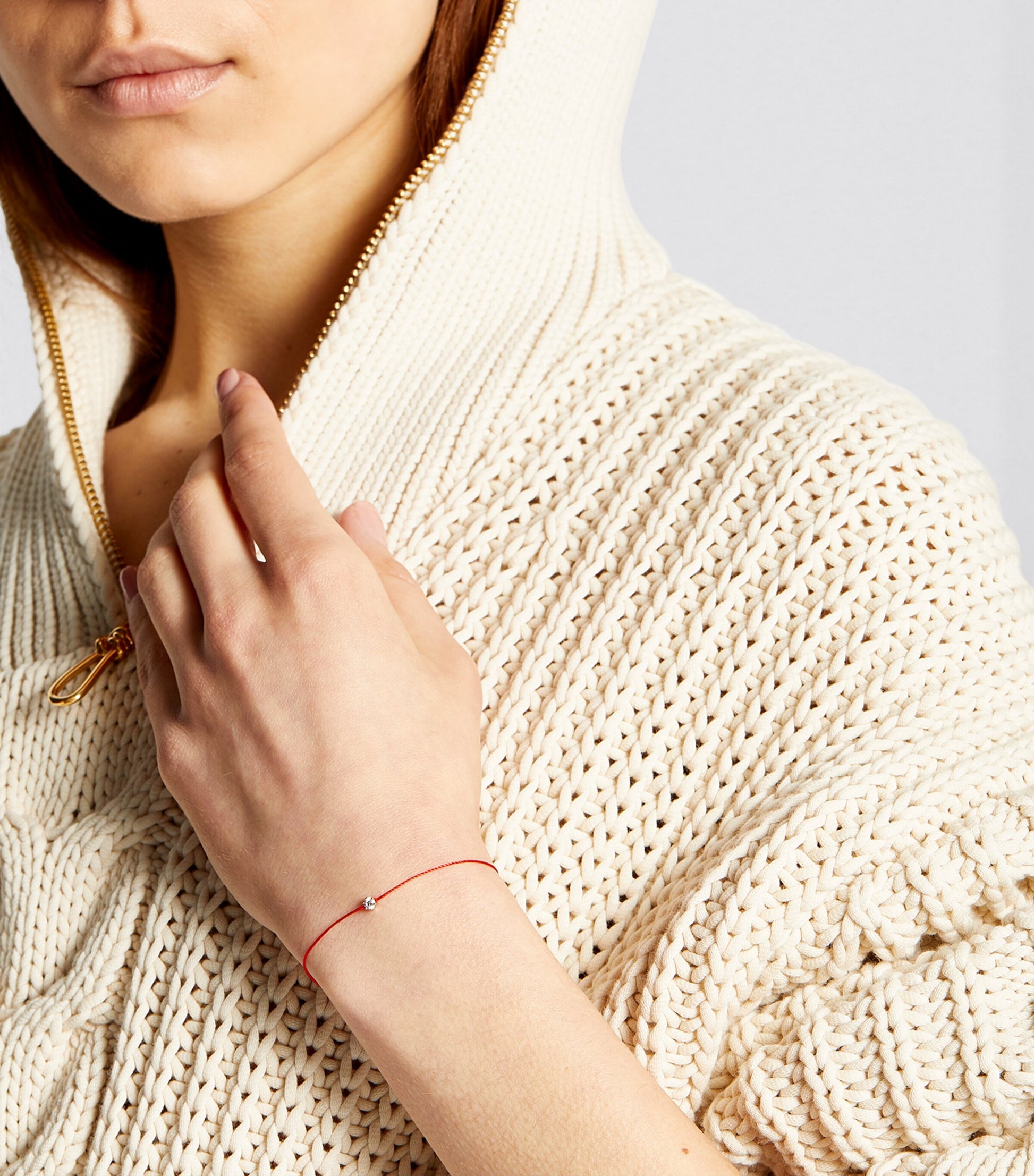 Rose Gold and Diamond Absolu Thread Bracelet