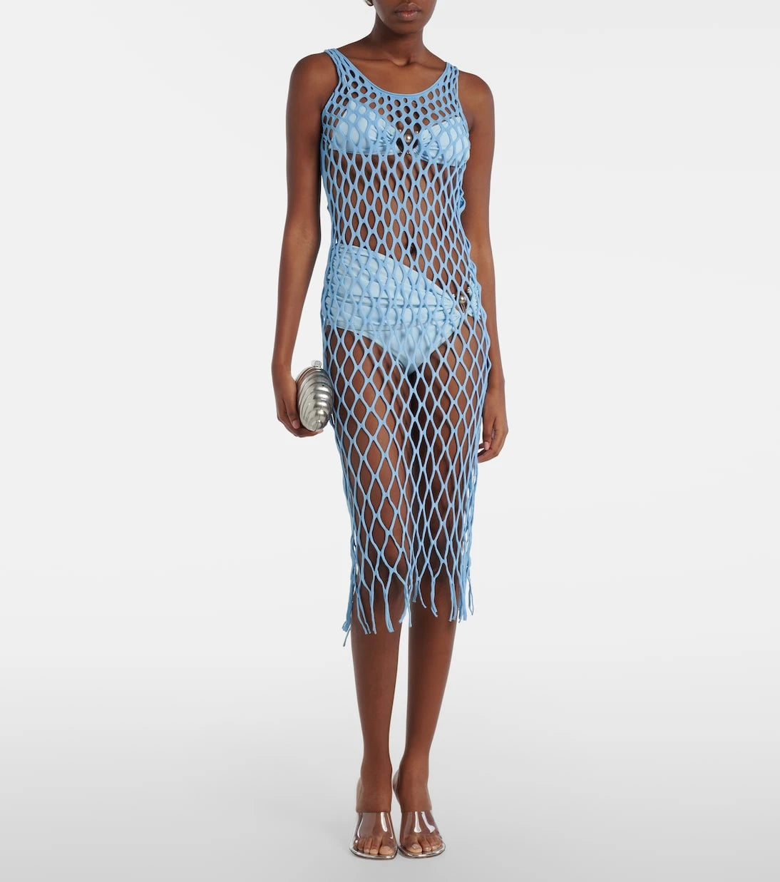 Christopher Esber - Knitted mesh beach dress