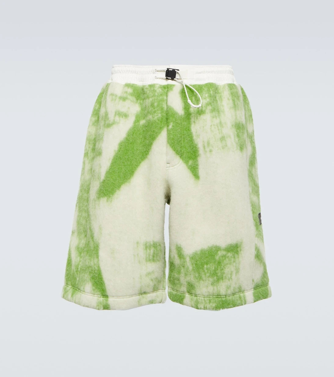 Y-3 - Printed wool-blend shorts