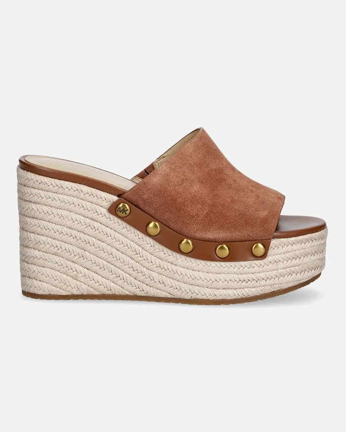 MICHAEL Michael Kors kadın süet Mayes Wedge Sandal