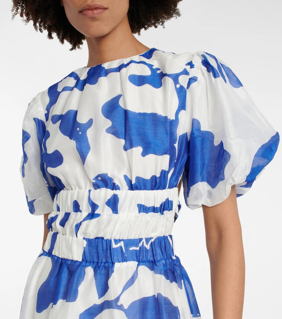 SIR - Vivi printed cotton and silk minidress