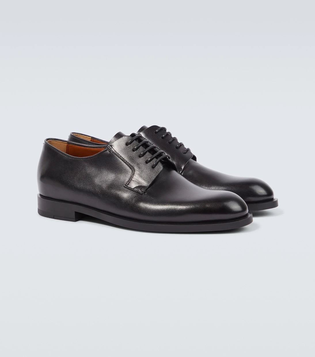 Zegna - حذاء ديربي كلاسيك فليكس الجلدي الجديد