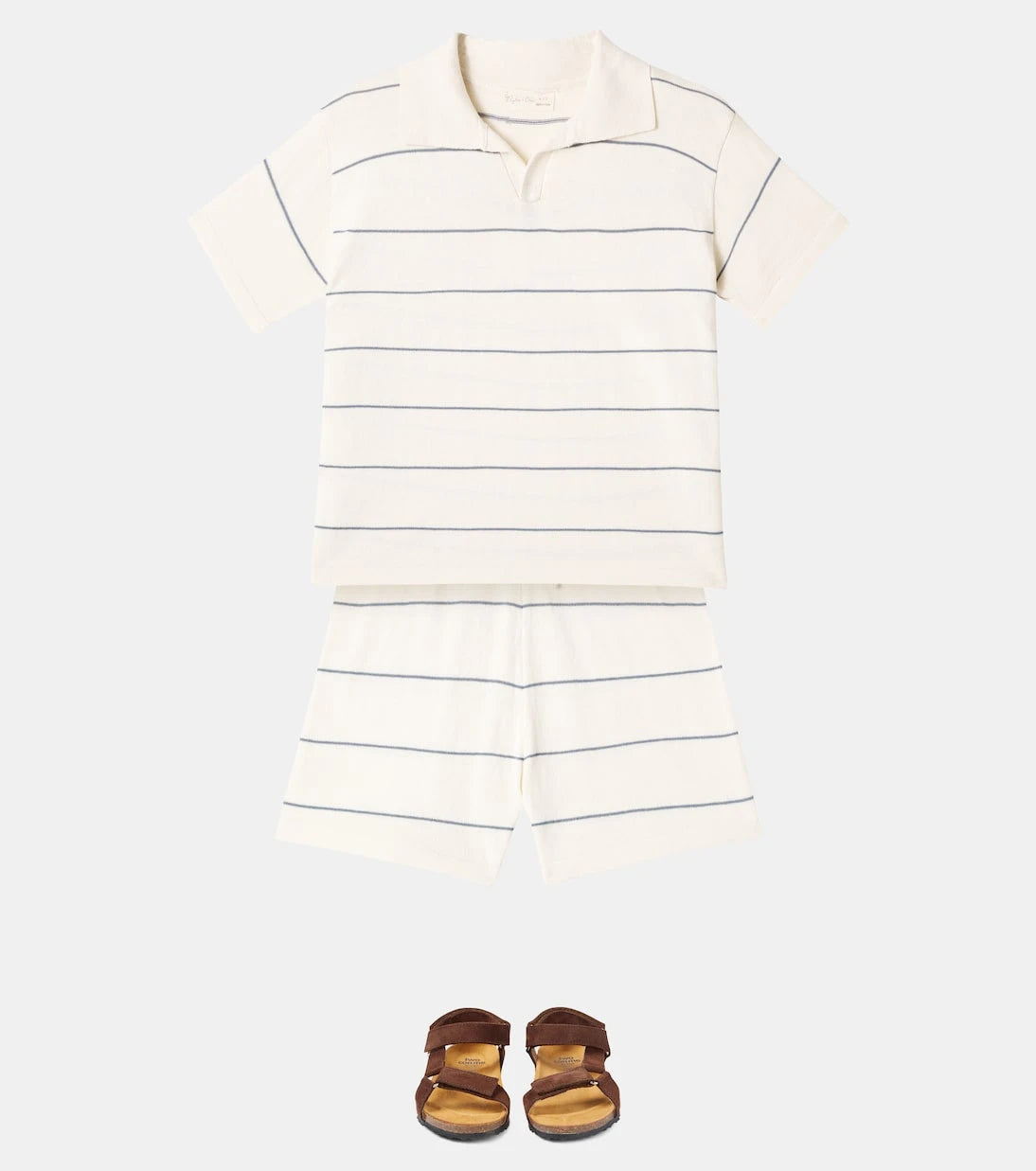 Rylee + Cru - Chandler striped cotton-blend shorts