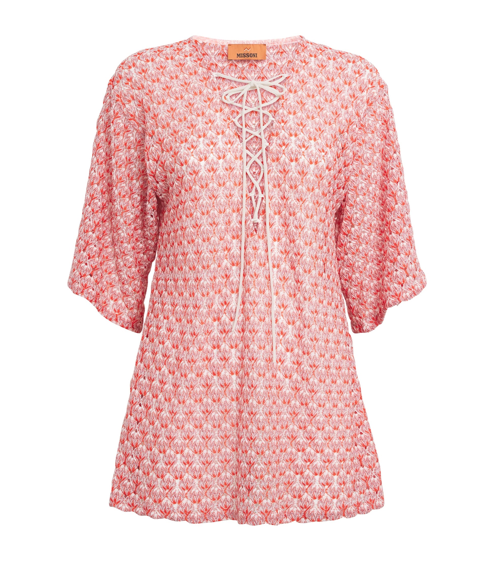 Missoni Metallic-Crochet Mini Dress