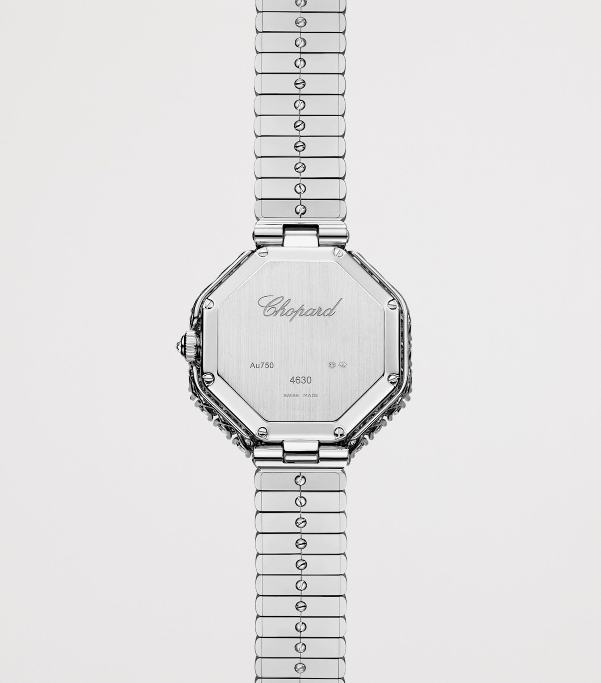 White Gold and Diamond Octagonal L'Heure du Diamant Watch 32mm