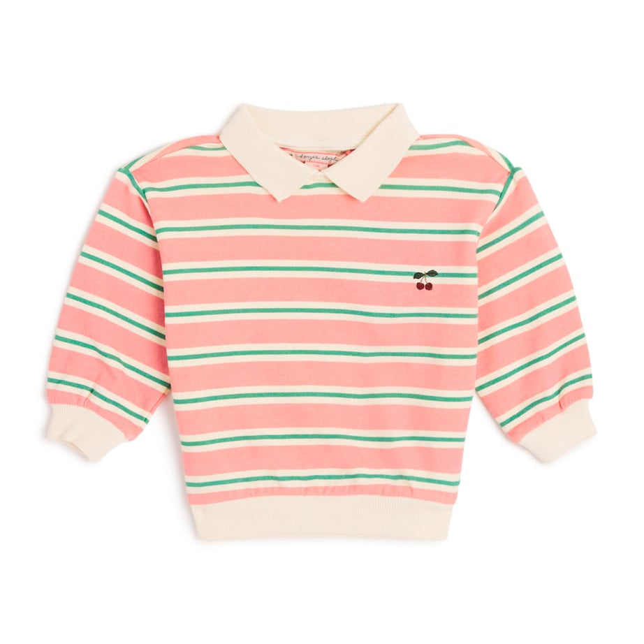 Cotton Stripe Polo Sweater (12 Months-4 Years)