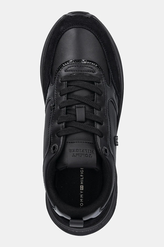 Кожени маратонки Tommy Hilfiger TH CHUNKY RUNNER PATENT