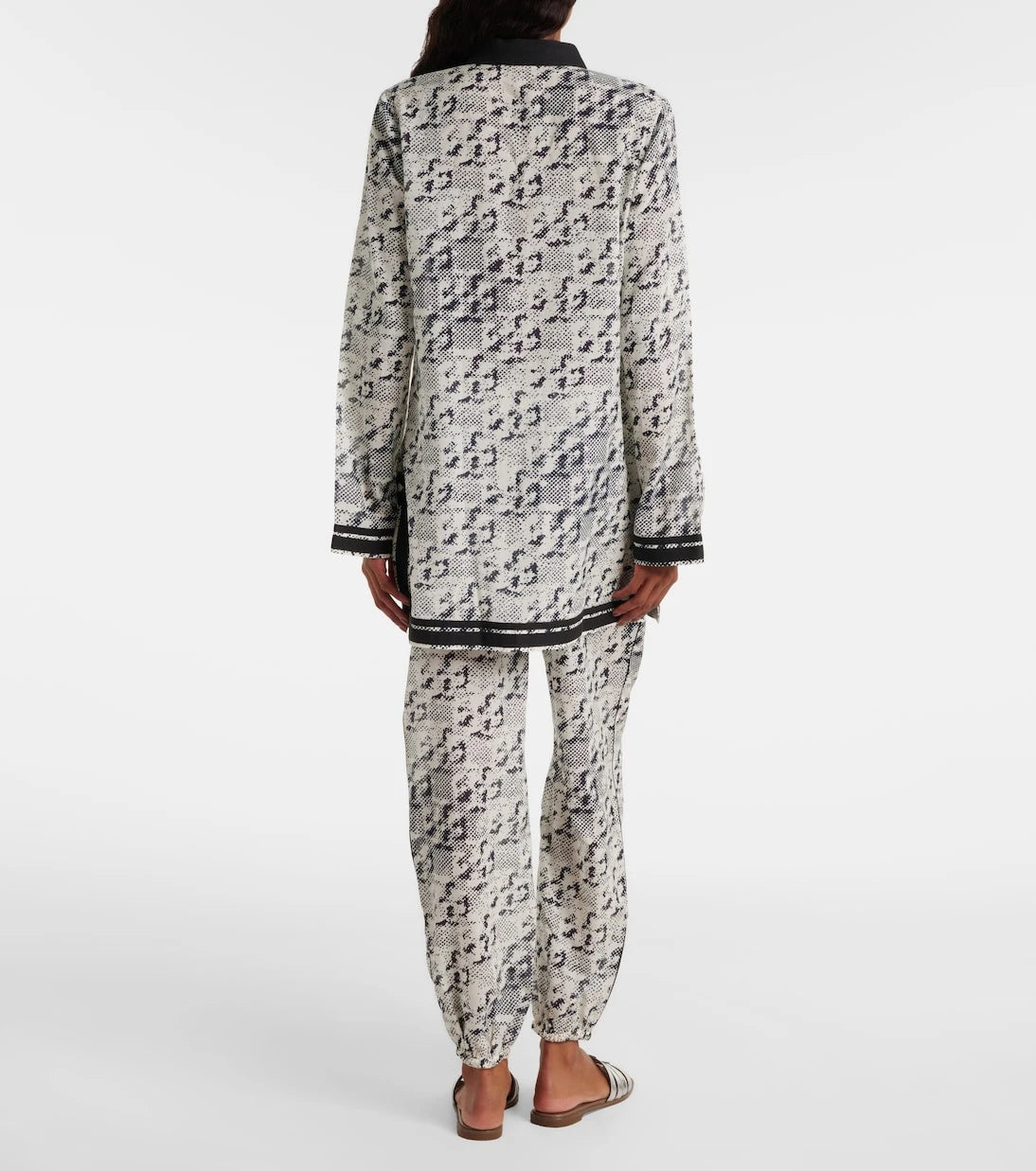Tory Burch - Printed silk and cotton palazzo pants