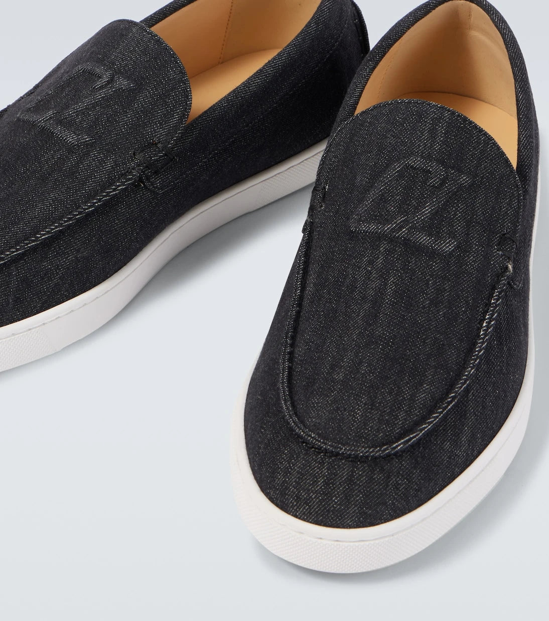 Christian Louboutin - Varsiboat suede loafers