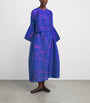 Pleats Please Issey Miyake Blue Printed Pause Midi Skirt