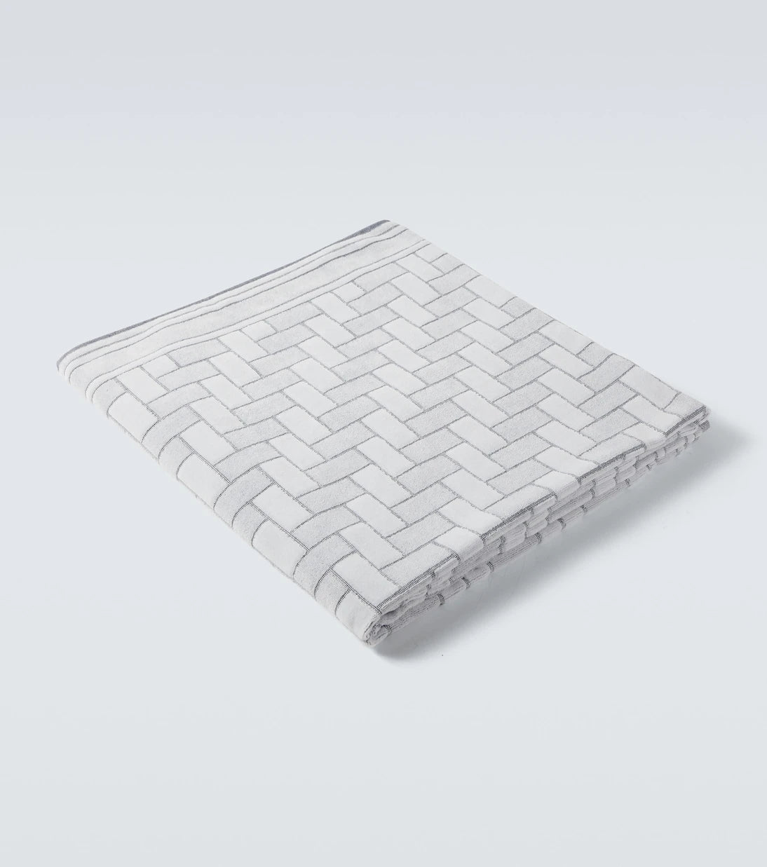Brioni - Logo cotton terry beach towel