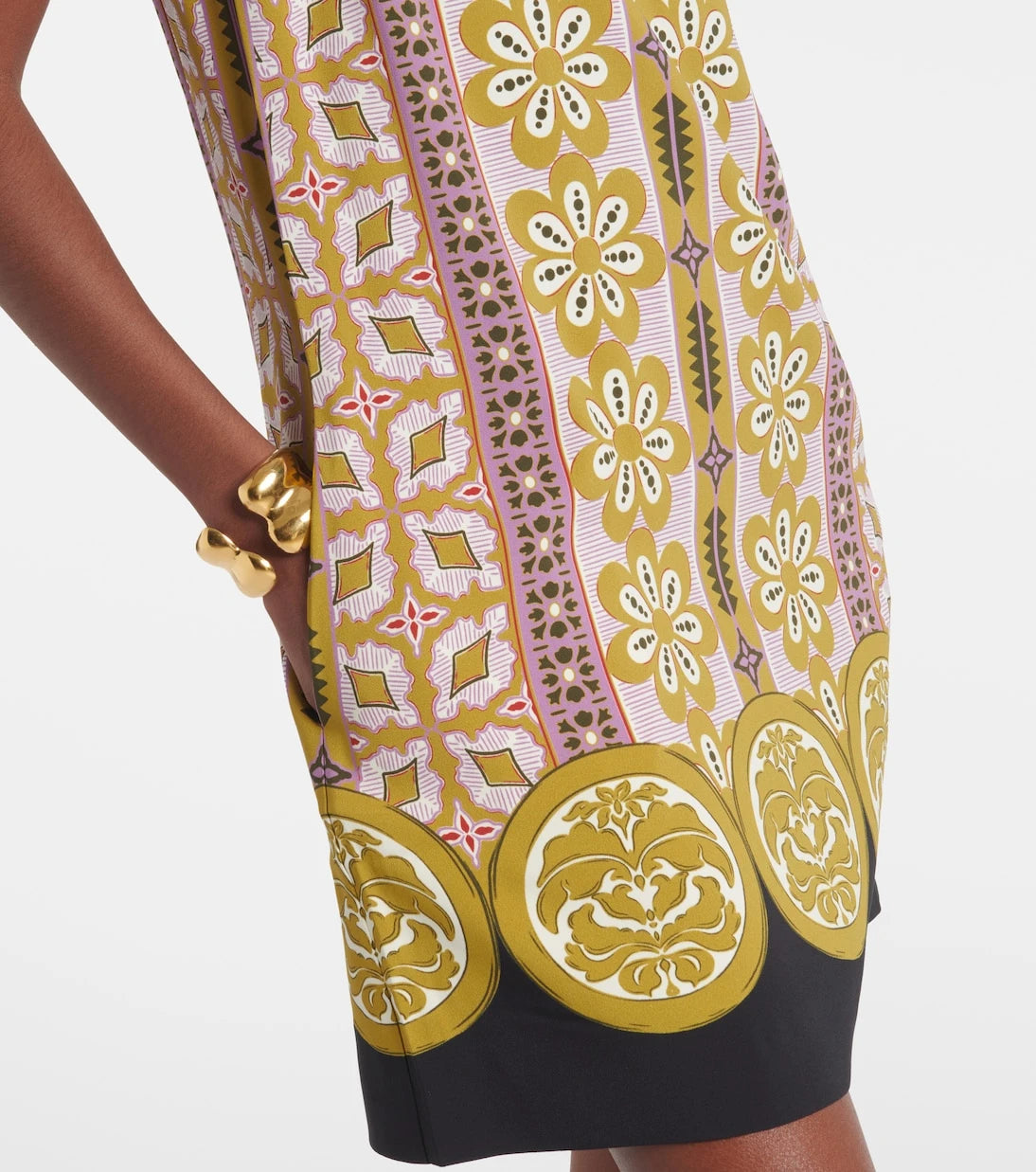 La DoubleJ - Stretch Tunic printed satin minidress