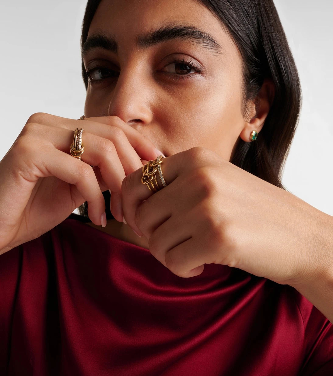 Spinelli Kilcollin - Pisces Pavé 18kt gold ring with diamonds
