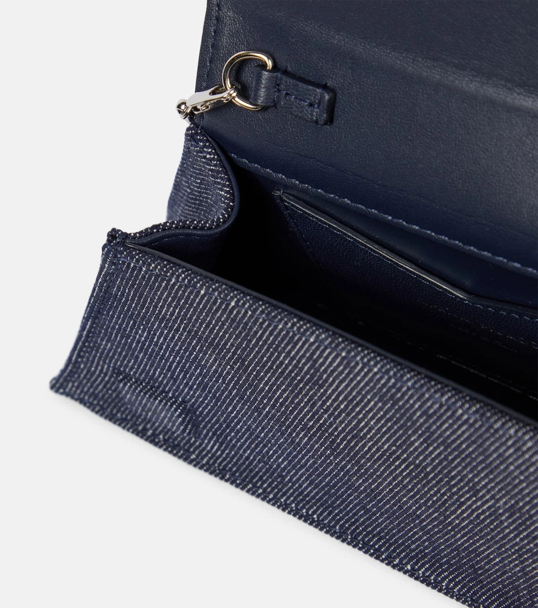 Amina Muaddi - Superamini Yigit denim clutch