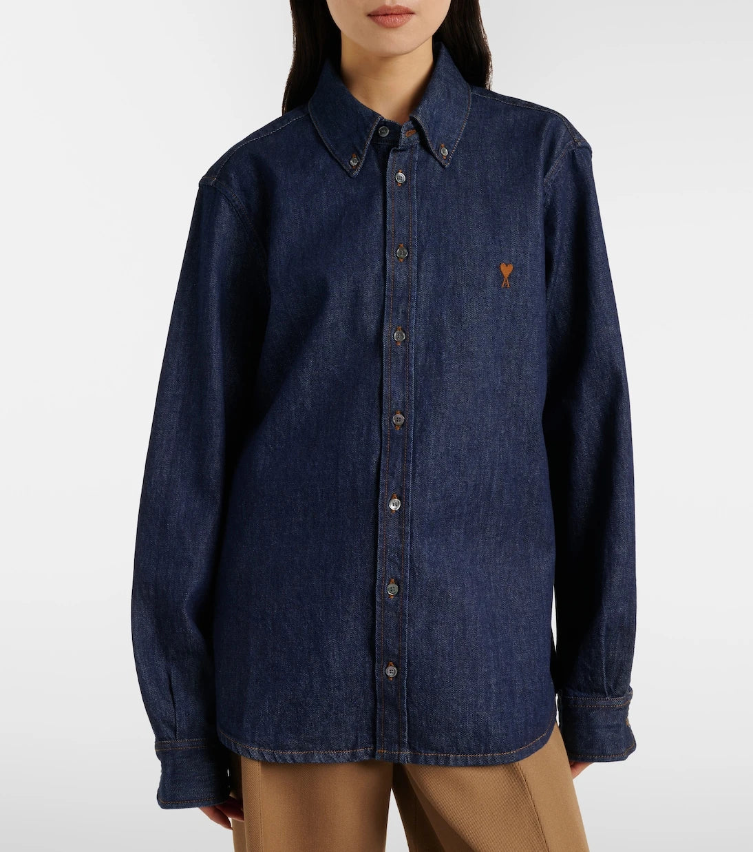 Ami Paris - Ami De Cœur denim shirt