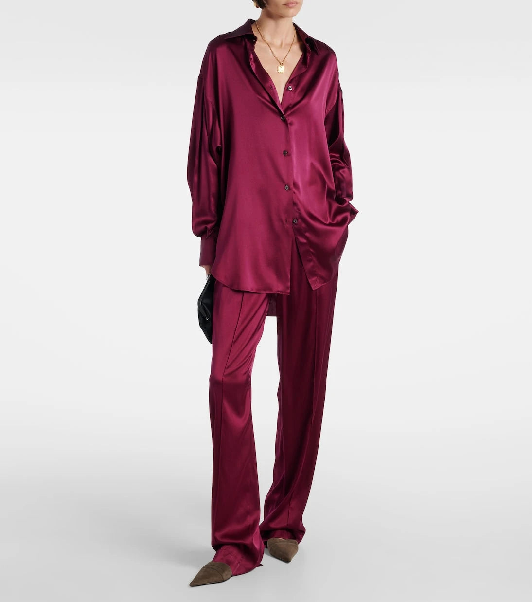 Tom Ford - Silk-blend satin shirt