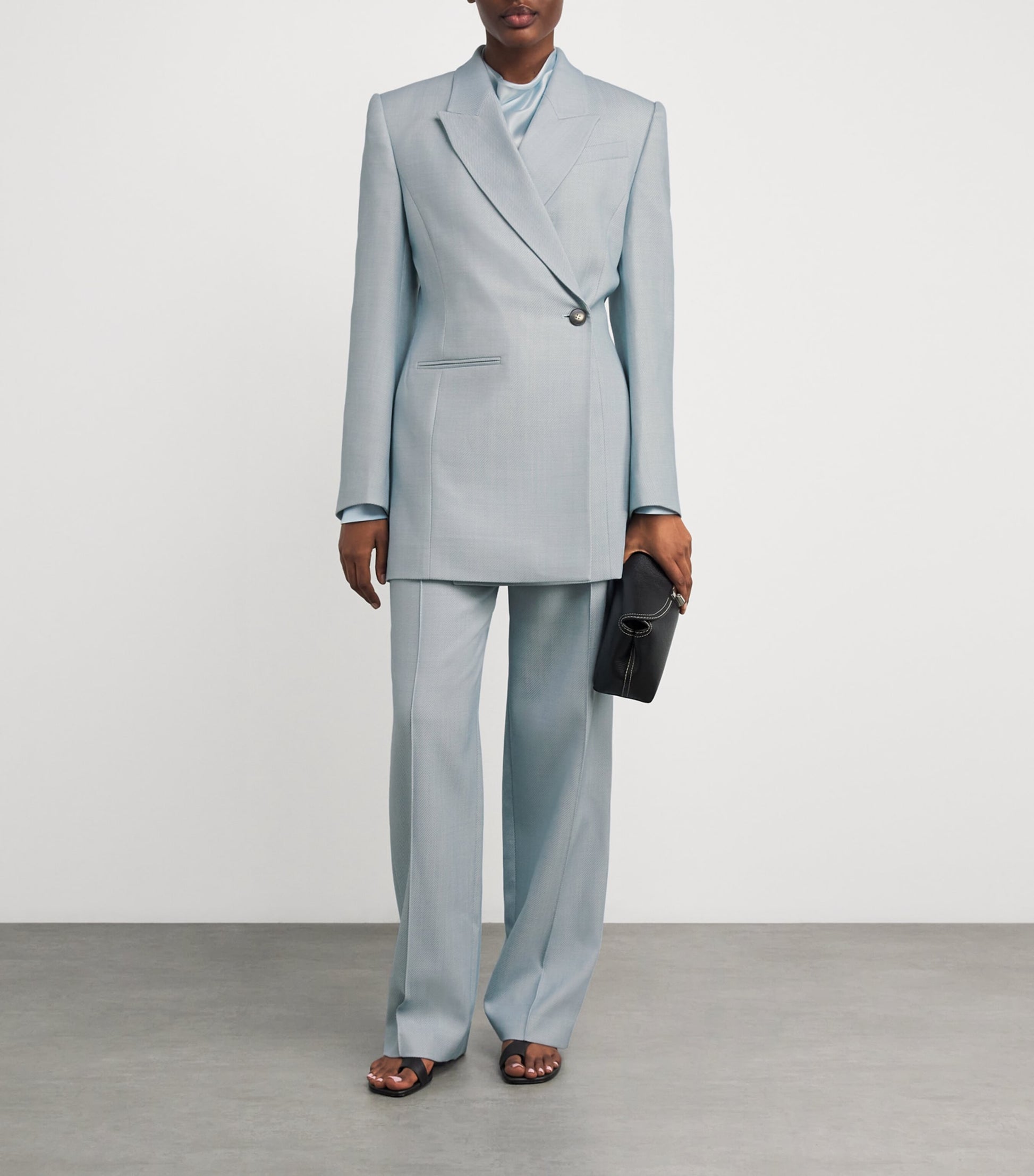 Wool-Blend Asymmetric Gehry Blazer